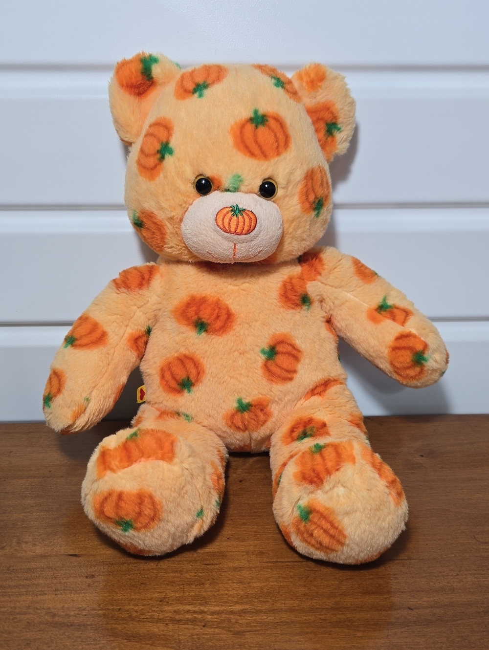 Build-A-Bear Pumpkin Glow Teddy Bear 2012 Rare Halloween Pumpkin Pal Plush